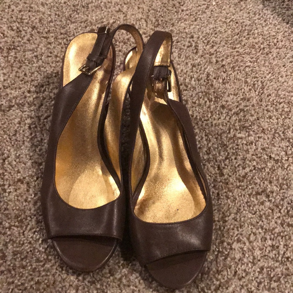 Banana Republic Brown Leather Heels